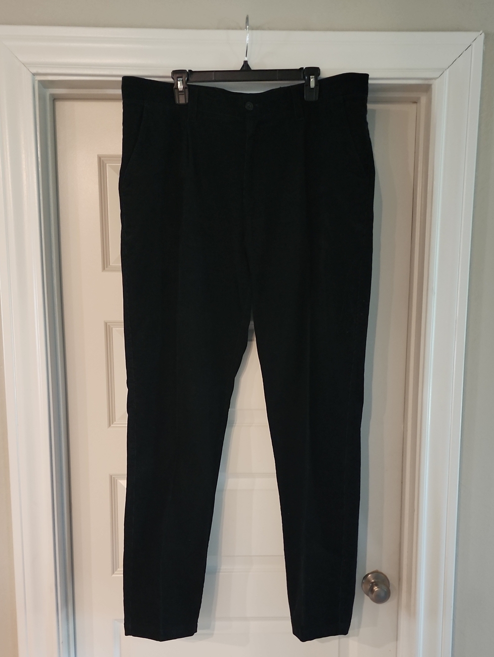 Men's Black Corduroy Dress Pants